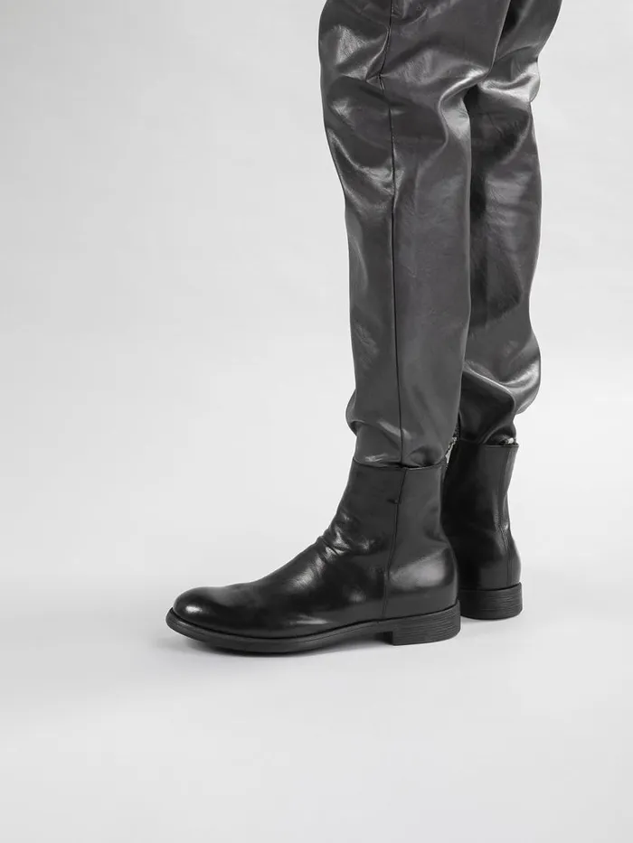 Officine Creative Boots and Ankle Boots CHRONICLE 058 Nero Black Leather Zip Boots 8211 Men Officine Creative Boots and Ankle Boots CHRONICLE 058 Nero Black Leather Zip Boots 8211 Men