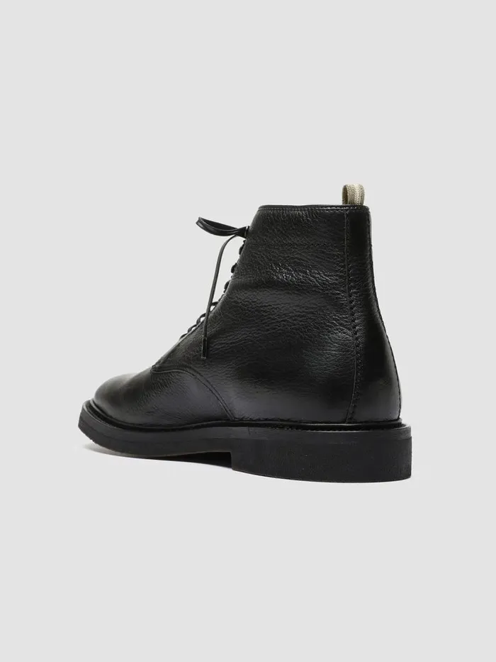 Officine Creative Boots and Ankle Boots HOPKINS FLEXI 203 Nero Black Leather Laceup Boots 8211 Men Officine Creative Boots and Ankle Boots HOPKINS FLEXI 203 Nero Black Leather Laceup Boots 8211 Men