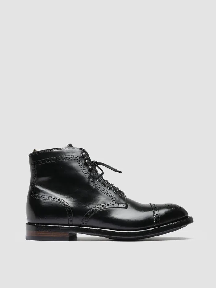 Officine Creative Boots and Ankle Boots TEMPLE 004 Nero Black Leather Ankle Boots 8211 Men Officine Creative Boots and Ankle Boots TEMPLE 004 Nero Black Leather Ankle Boots 8211 Men
