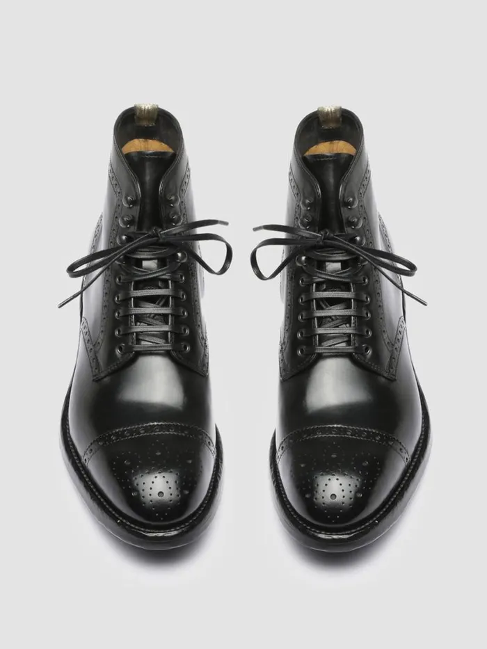 Officine Creative Boots and Ankle Boots TEMPLE 004 Nero Black Leather Ankle Boots 8211 Men Officine Creative Boots and Ankle Boots TEMPLE 004 Nero Black Leather Ankle Boots 8211 Men