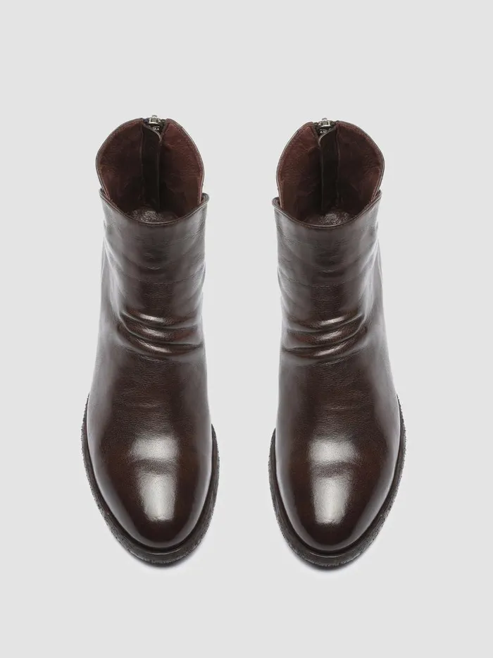 Officine Creative Boots and Booties DENNER 100 Otto Burgundy Leather Ankle Boots 8211 Women Officine Creative Boots and Booties DENNER 100 Otto Burgundy Leather Ankle Boots 8211 Women