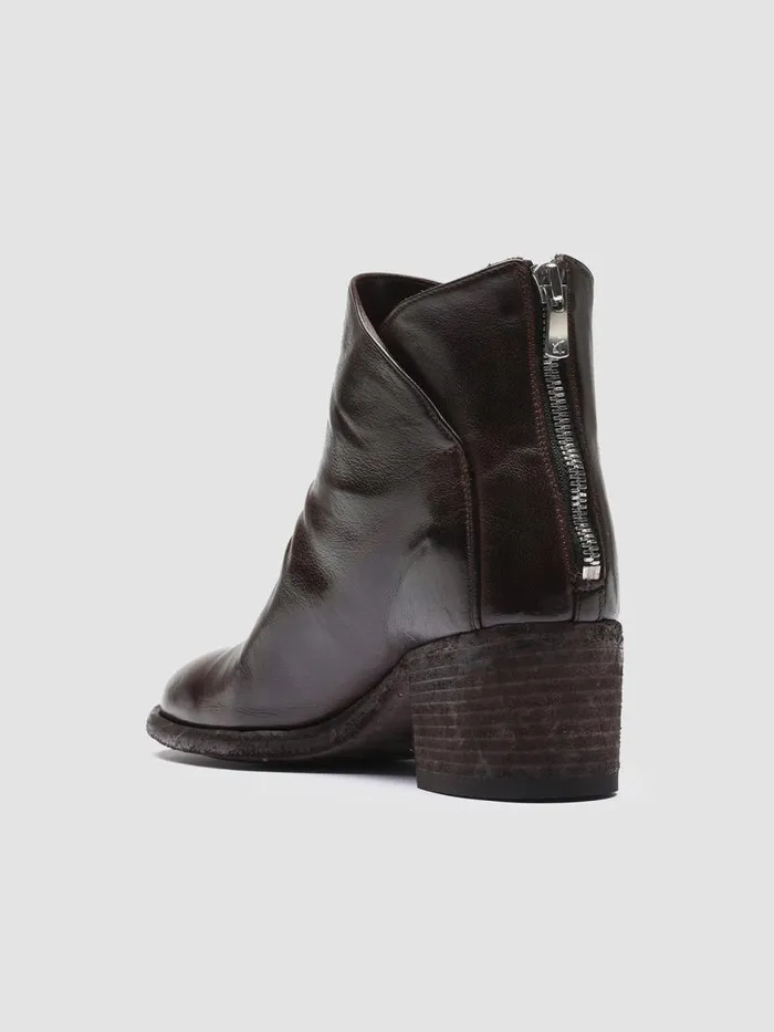 Officine Creative Boots and Booties DENNER 100 Otto Burgundy Leather Ankle Boots 8211 Women Officine Creative Boots and Booties DENNER 100 Otto Burgundy Leather Ankle Boots 8211 Women