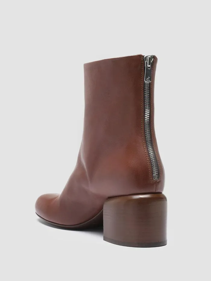 Officine Creative Boots and Booties ETHEL 004 Guanteria Bruno Brown Nappa Leather Ankle Boots 8211 Women Officine Creative Boots and Booties ETHEL 004 Guanteria Bruno Brown Nappa Leather Ankle Boots 8211 Women