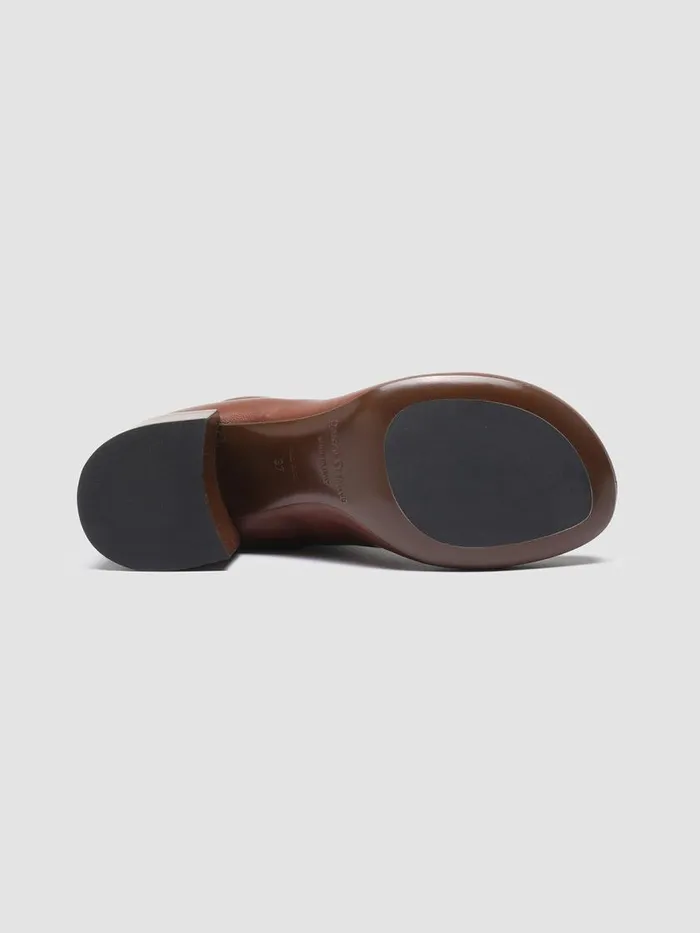 Officine Creative Boots and Booties ETHEL 004 Guanteria Bruno Brown Nappa Leather Ankle Boots 8211 Women Officine Creative Boots and Booties ETHEL 004 Guanteria Bruno Brown Nappa Leather Ankle Boots 8211 Women
