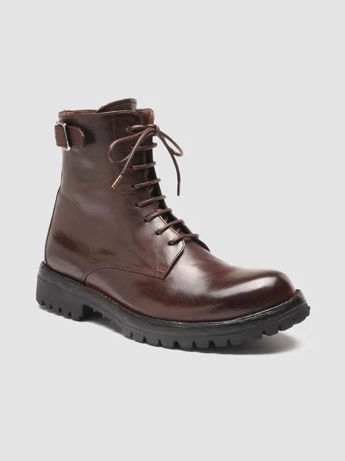 Officine Creative Boots and Booties LORAINE 001 Otto Burgundy Leather Ankle Boots 8211 Women Officine Creative Boots and Booties LORAINE 001 Otto Burgundy Leather Ankle Boots 8211 Women