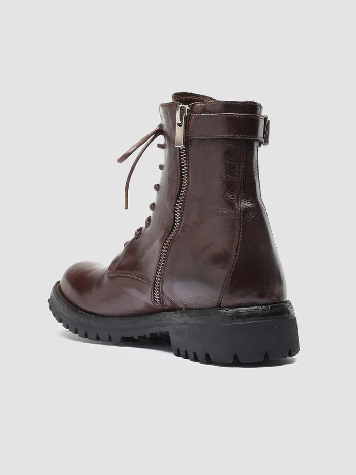 Officine Creative Boots and Booties LORAINE 001 Otto Burgundy Leather Ankle Boots 8211 Women Officine Creative Boots and Booties LORAINE 001 Otto Burgundy Leather Ankle Boots 8211 Women