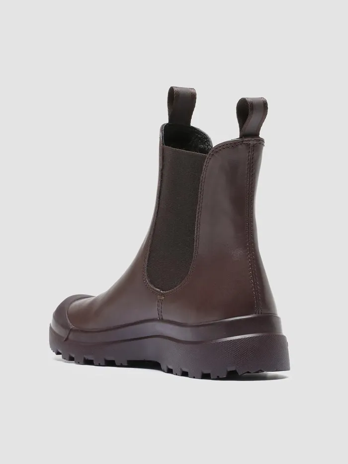 Officine Creative Boots and Booties PALLET 107 Truffle Burgundy Leather Chelsea Boots 8211 Women Officine Creative Boots and Booties PALLET 107 Truffle Burgundy Leather Chelsea Boots 8211 Women