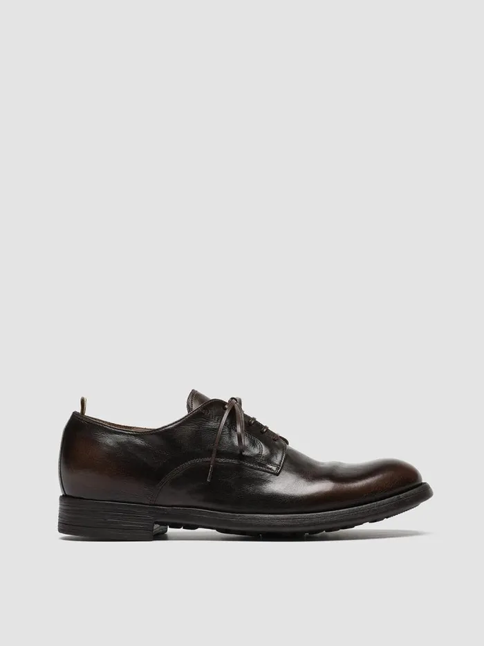 Officine Creative Derbies and Oxfords CHRONICLE 001 CaffMoro Brown Leather Derby Shoes 8211 Men Officine Creative Derbies and Oxfords CHRONICLE 001 CaffMoro Brown Leather Derby Shoes 8211 Men