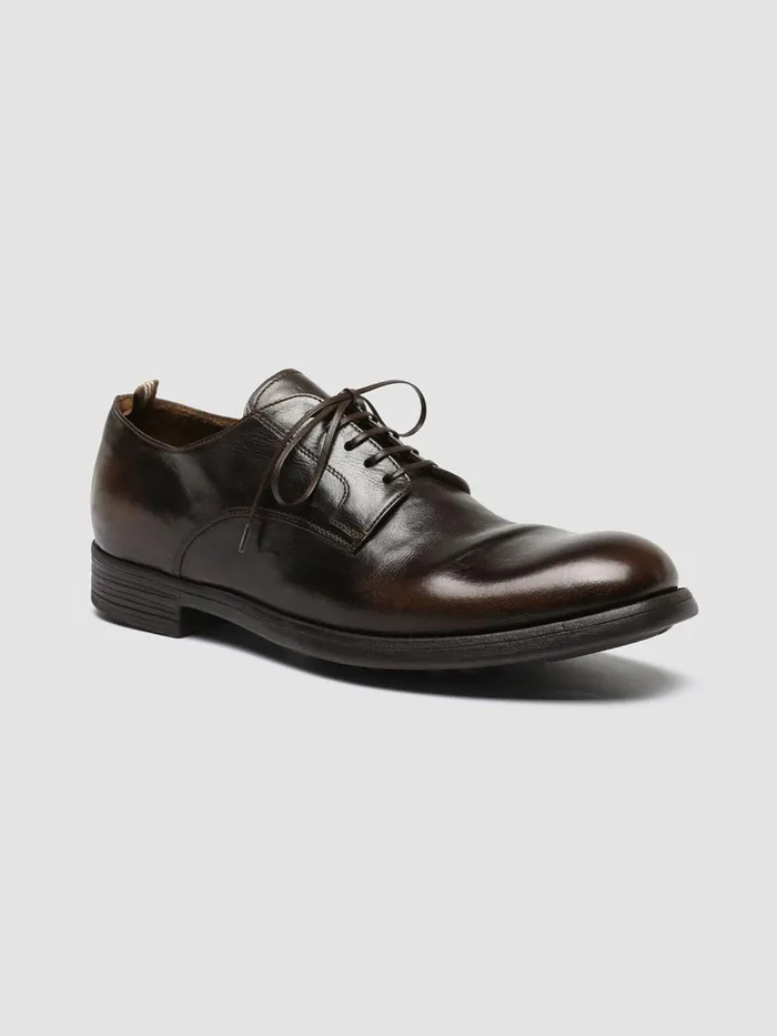Officine Creative Derbies and Oxfords CHRONICLE 001 CaffMoro Brown Leather Derby Shoes 8211 Men Officine Creative Derbies and Oxfords CHRONICLE 001 CaffMoro Brown Leather Derby Shoes 8211 Men