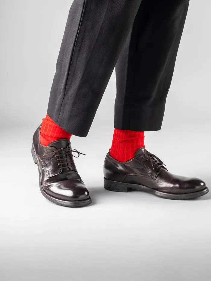 Officine Creative Derbies and Oxfords CHRONICLE 001 CaffMoro Brown Leather Derby Shoes 8211 Men Officine Creative Derbies and Oxfords CHRONICLE 001 CaffMoro Brown Leather Derby Shoes 8211 Men