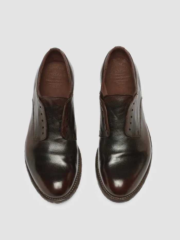 Officine Creative Derbies and Oxfords LEXIKON 012 CaffMoro Brown Leather Derby Shoes 8211 Women Officine Creative Derbies and Oxfords LEXIKON 012 CaffMoro Brown Leather Derby Shoes 8211 Women