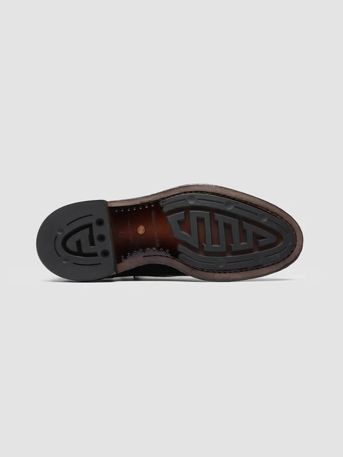 Officine Creative Dress Shoes TEMPLE 003 Ebano Brown Leather Half Brogue Derby Shoes 8211 Men Officine Creative Dress Shoes TEMPLE 003 Ebano Brown Leather Half Brogue Derby Shoes 8211 Men