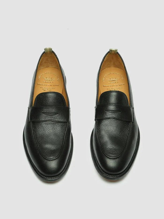 Officine Creative Loafers OPERA 001 Nero Black Leather Penny Loafers 8211 Men Officine Creative Loafers OPERA 001 Nero Black Leather Penny Loafers 8211 Men