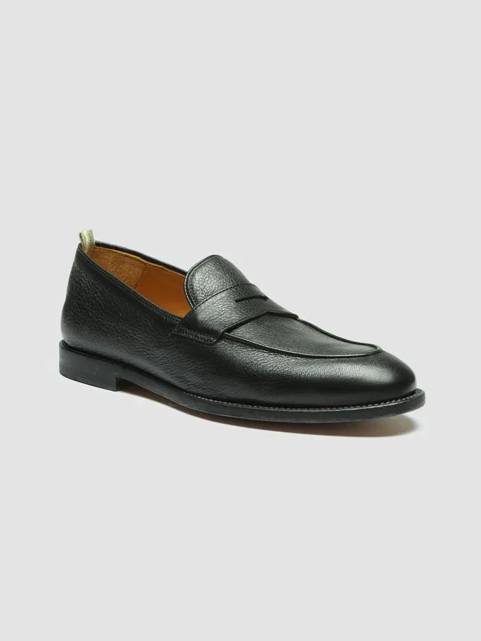 Officine Creative Loafers OPERA 001 Nero Black Leather Penny Loafers 8211 Men Officine Creative Loafers OPERA 001 Nero Black Leather Penny Loafers 8211 Men