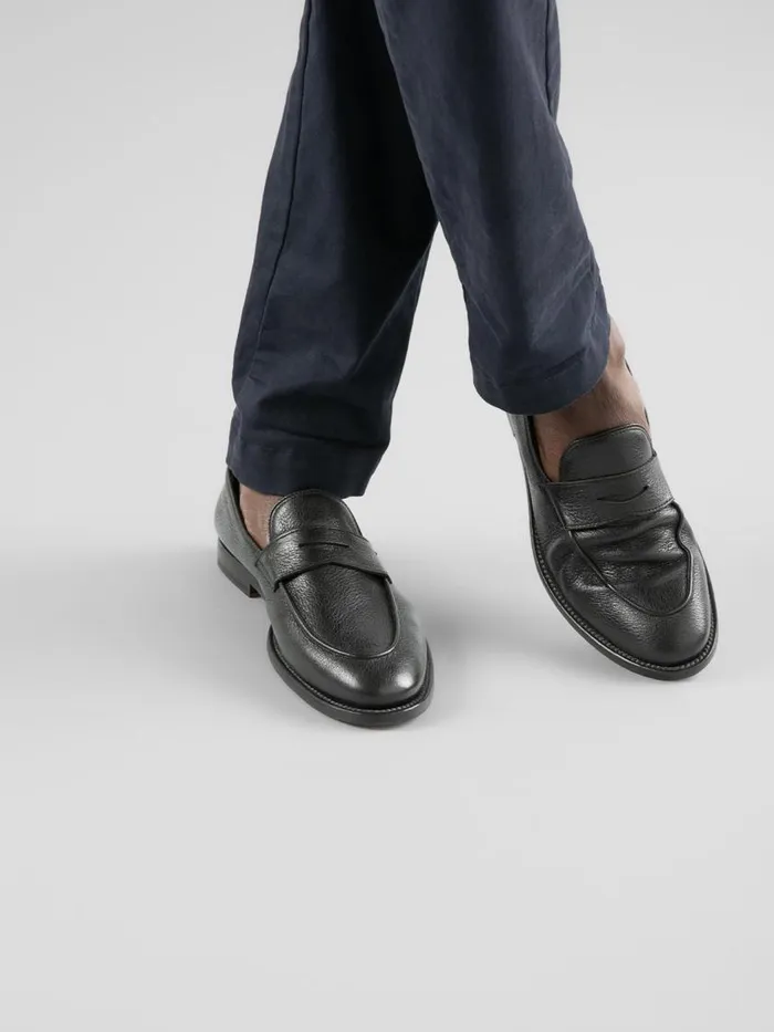 Officine Creative Loafers OPERA 001 Nero Black Leather Penny Loafers 8211 Men Officine Creative Loafers OPERA 001 Nero Black Leather Penny Loafers 8211 Men