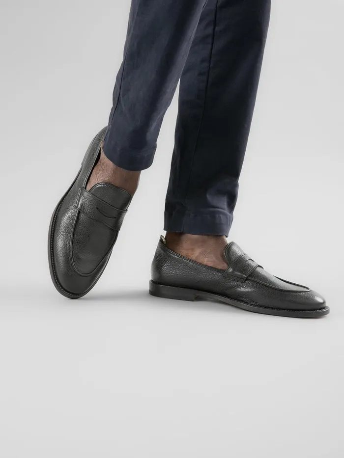 Officine Creative Loafers OPERA 001 Nero Black Leather Penny Loafers 8211 Men Officine Creative Loafers OPERA 001 Nero Black Leather Penny Loafers 8211 Men