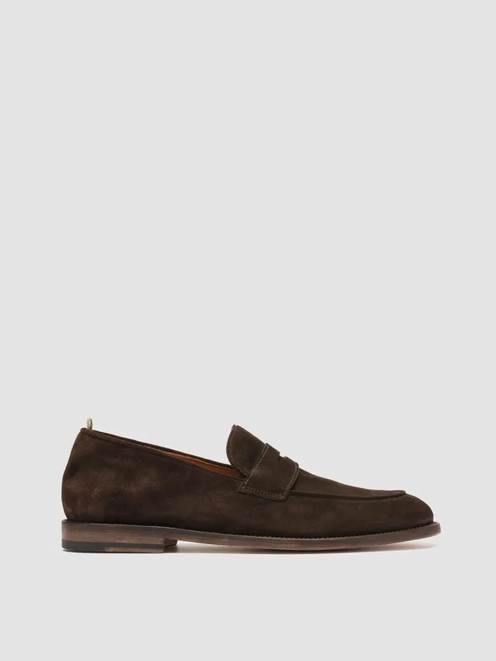 Officine Creative Loafers OPERA 001 Testa Di Moro Brown Suede Penny Loafers 8211 Men Officine Creative Loafers OPERA 001 Testa Di Moro Brown Suede Penny Loafers 8211 Men
