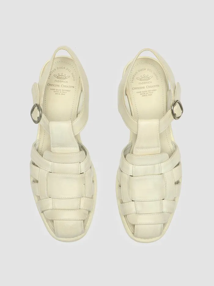 Officine Creative Sandals CALIXTE 045 Panna Ivory Leather Sandals 8211 Women