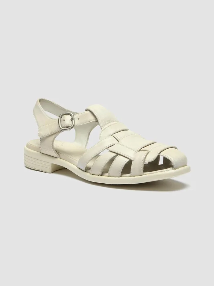 Officine Creative Sandals CALIXTE 045 Panna Ivory Leather Sandals 8211 Women