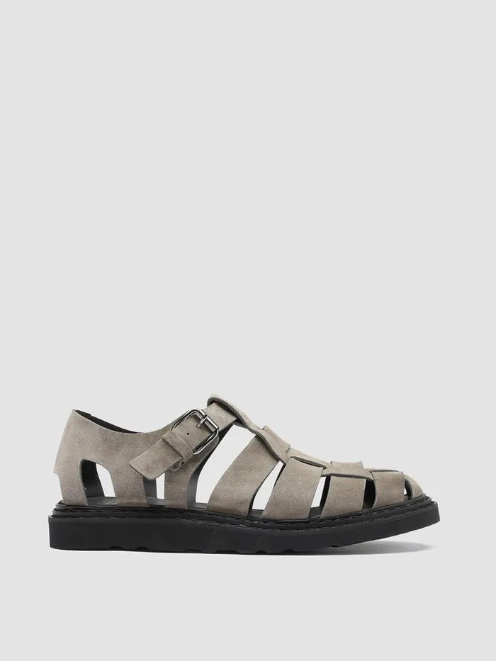 Officine Creative Sandals LYNDON 002 Bosco Green Suede Sandals 8211 Men