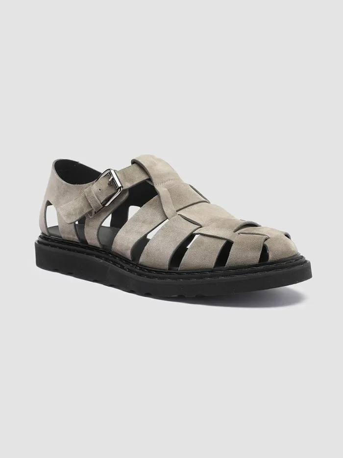 Officine Creative Sandals LYNDON 002 Bosco Green Suede Sandals 8211 Men