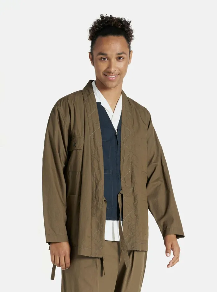 Osaka Work Jacket In Khaki Broad Cloth Men Universal Works Jackets