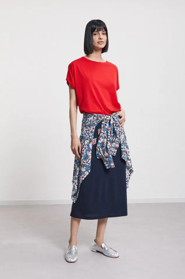 Ottod039Ame Cotton Midi Skirt Women Skirts