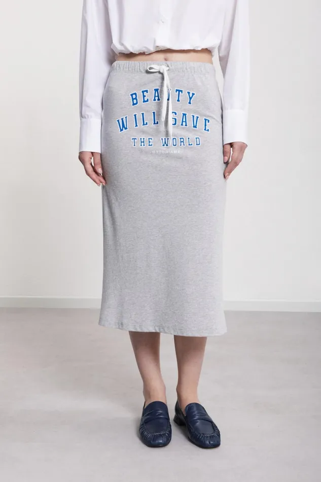 Ottod039Ame Cotton Midi Skirt Women Skirts