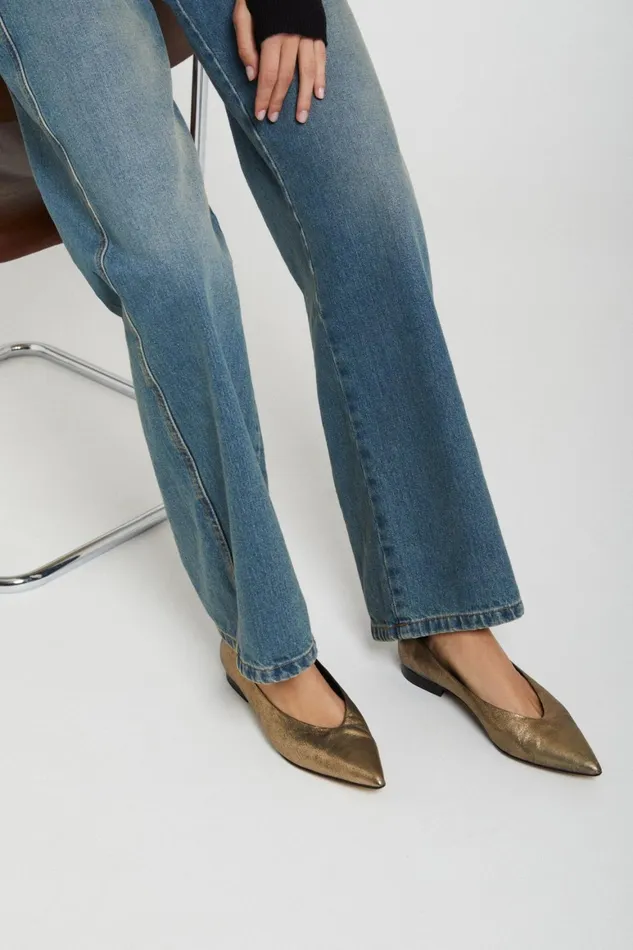Ottod039Ame Leather Ballet Flat Mules Women Shoes
