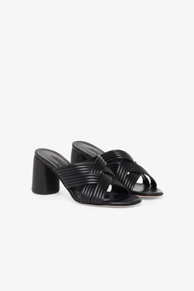 Ottod039Ame Leather Sandals With High Heel Women Shoes
