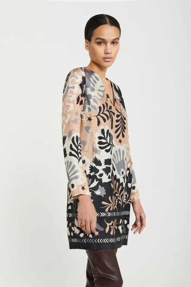 Ottod039Ame Printed Viscose Dress Women Dresses
