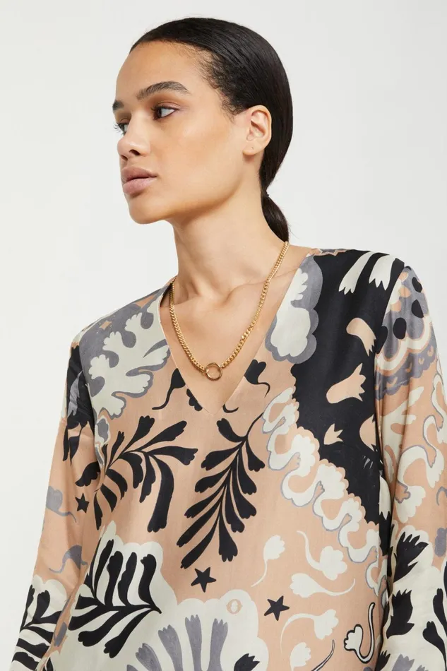 Ottod039Ame Printed Viscose Dress Women Dresses