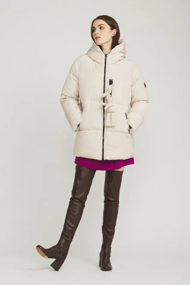 Ottod039Ame Puffer Jacket With Wide Neck Women Down Jackets