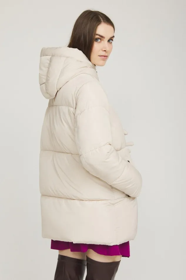 Ottod039Ame Puffer Jacket With Wide Neck Women Down Jackets