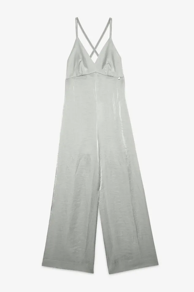 Ottod039Ame Viscose And Linen Jumpsuit Women Trousers