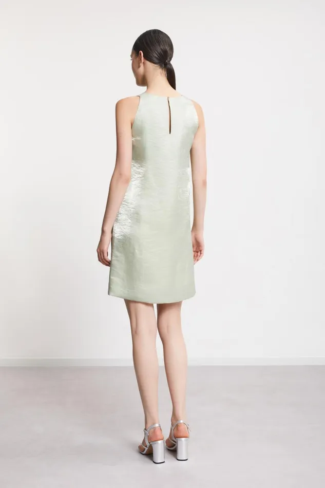 Ottod039Ame Viscose And Linen Short Dress Women Dresses