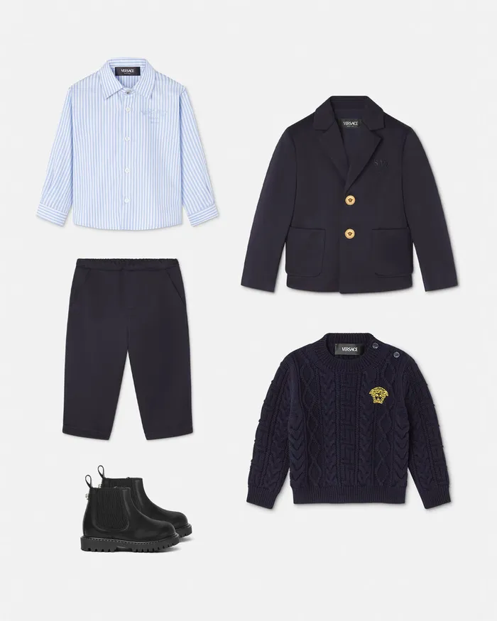 Outerwear and Jackets Kids Versace Milano Stamp Baby Jacket Blue