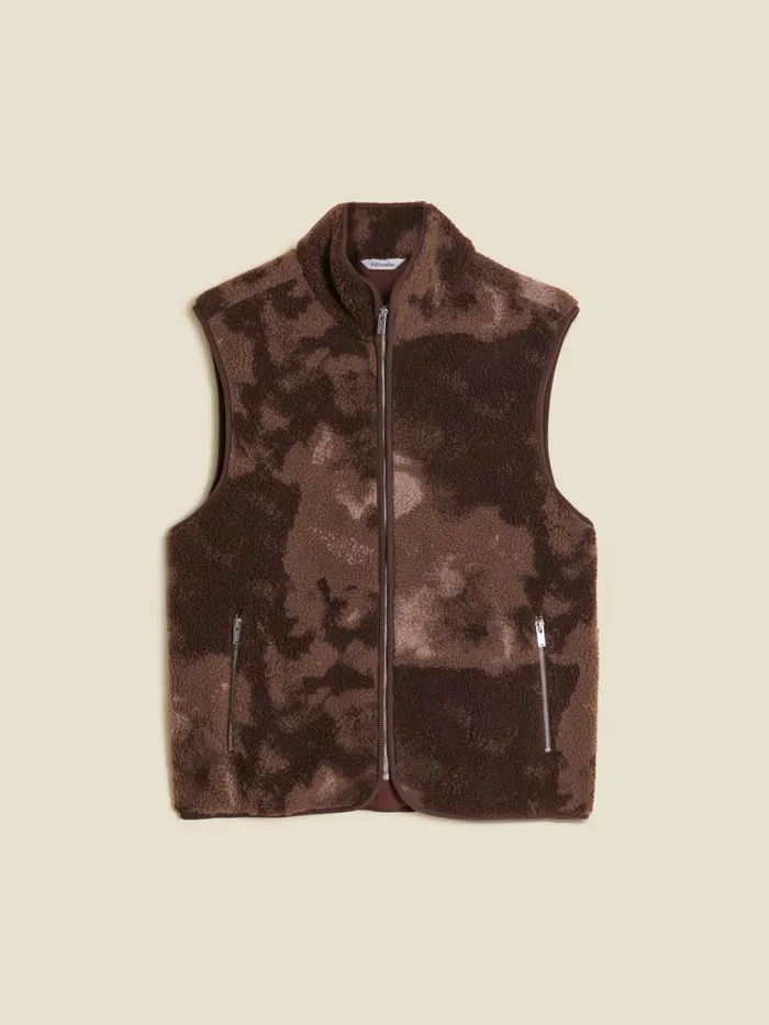 Outerwear Men Holzweiler Min Camo Fleece Vest Brown Mix