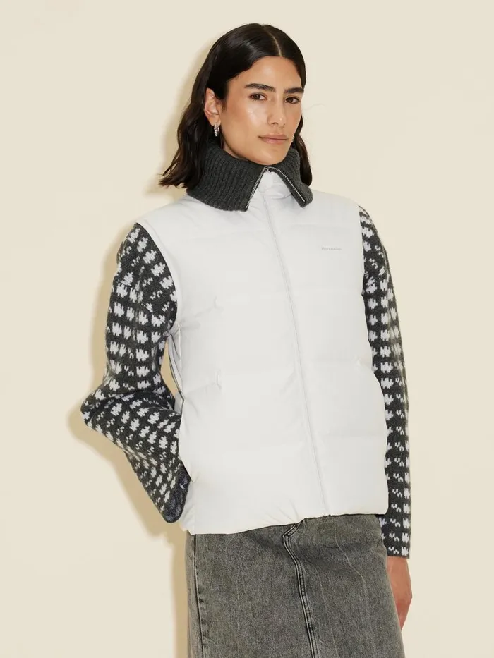 Outerwear Women Holzweiler Diff Down Vest Lt Grey