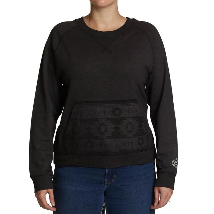 Outerwear Women Justin Boots Justin Conceal Carry Sweatshirt Black