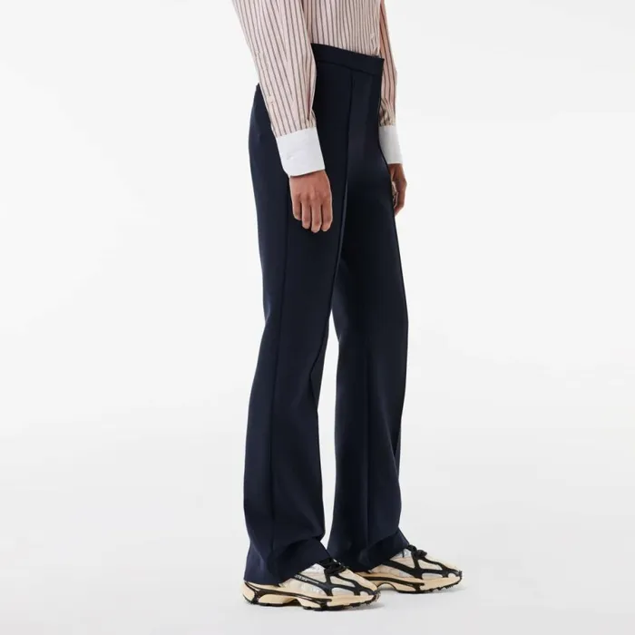 Pants and Leggings Women Lacoste Women039s HighWaist Flare Dress Pants Abysm Blue Hde
