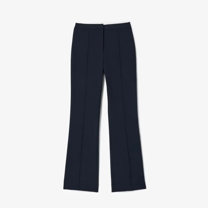 Pants and Leggings Women Lacoste Women039s HighWaist Flare Dress Pants Abysm Blue Hde