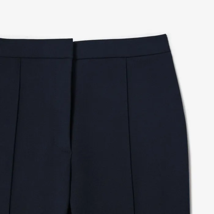 Pants and Leggings Women Lacoste Women039s HighWaist Flare Dress Pants Abysm Blue Hde