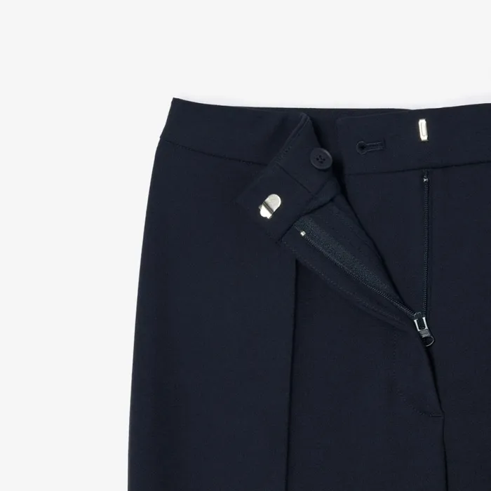 Pants and Leggings Women Lacoste Women039s HighWaist Flare Dress Pants Abysm Blue Hde