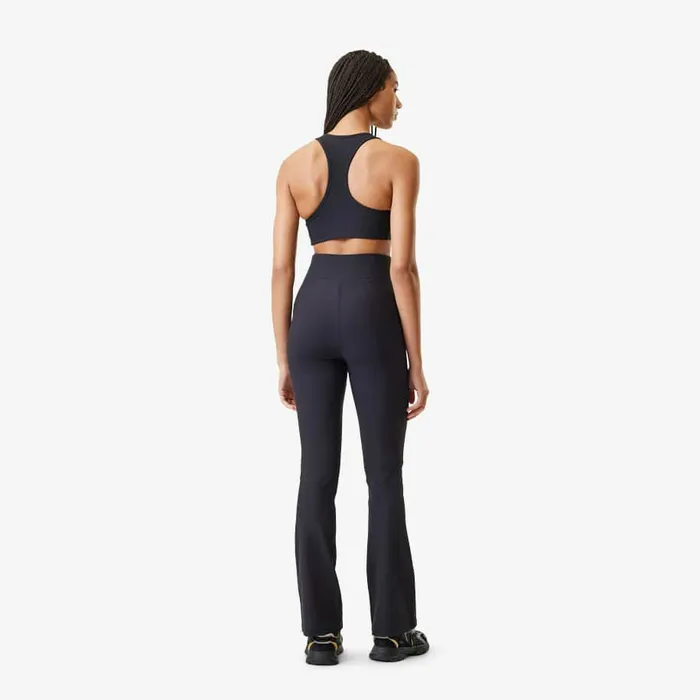 Pants and Leggings Women Lacoste Women039s Lacoste X Bandier Ribbed Flare Pants Black 031