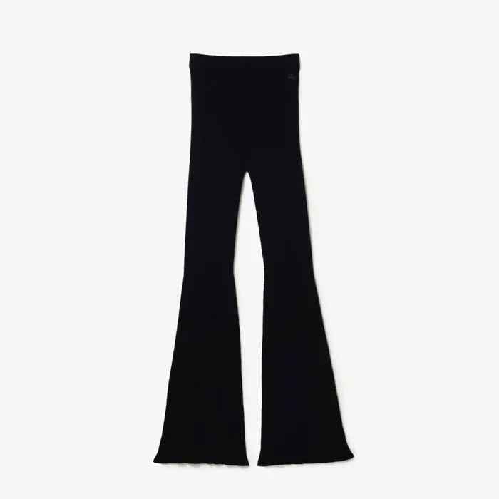 Pants and Leggings Women Lacoste Women039s Seamless Ribbed Knit Leggings Navy Blue 166