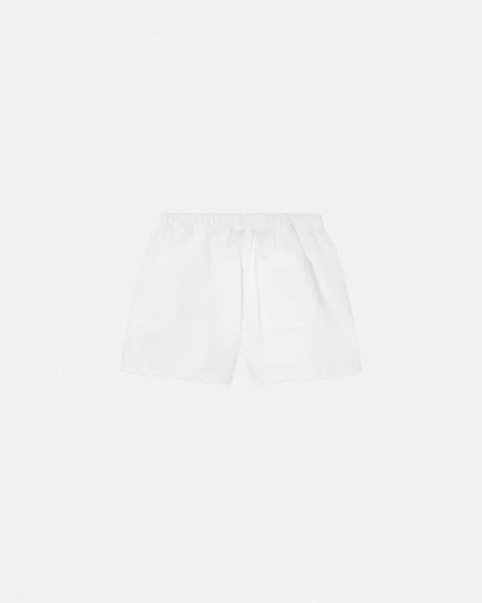 Pants and Skirts Kids Versace Embroidered Sangallo Shorts White