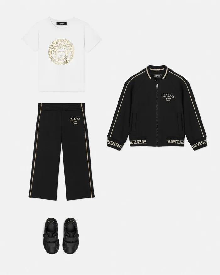 Pants and Skirts Kids Versace Milano Stamp Sweatpants Black