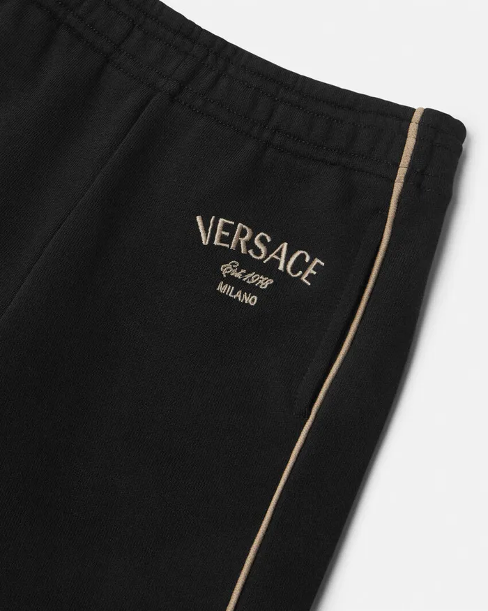Pants and Skirts Kids Versace Milano Stamp Sweatpants Black