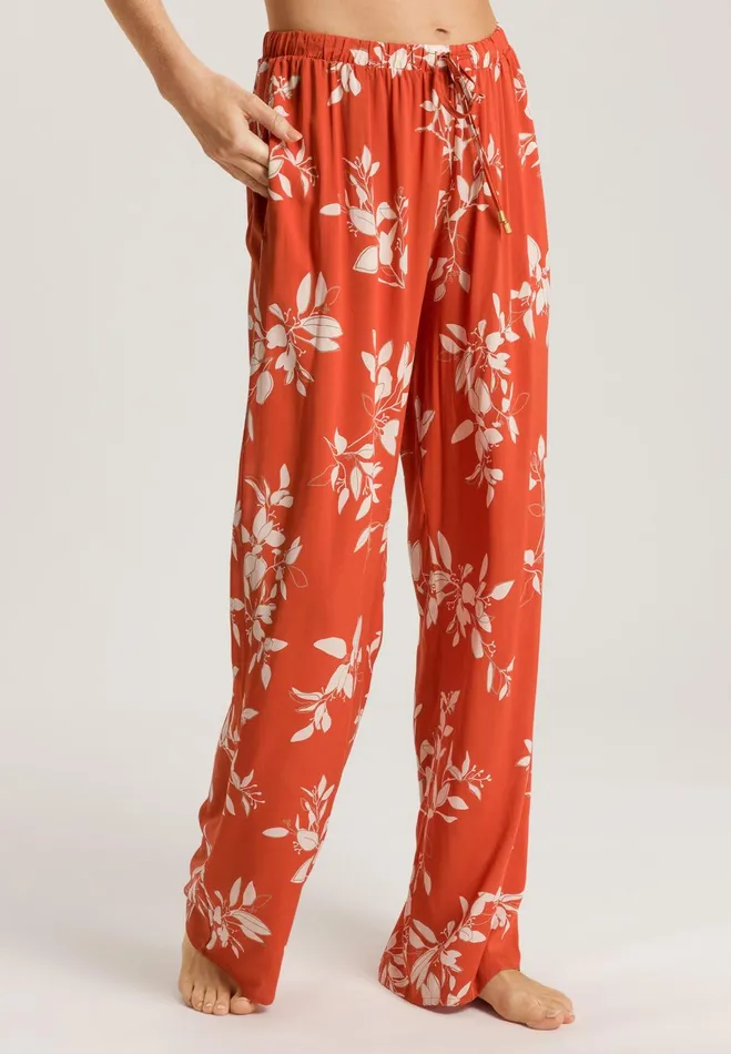 Pants Tangerine Flowers Women HANRO Pajama Bottoms